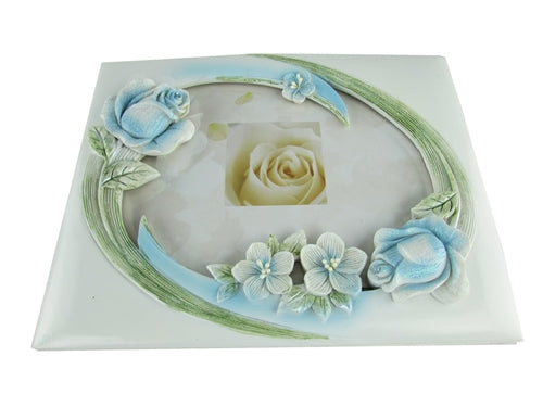 Premium Quinceanera Roses PICTURE FRAME Guest Book (Spanish) (1 Set)