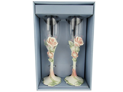Juego de 2 tazas de diseño Premium Roses (1)