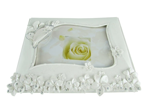 Premium Wedding PICTURE FRAME Guest Book - Star Flower Design (1 Pc)