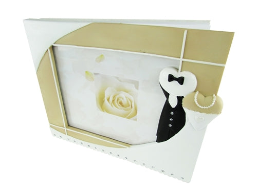 Load image into Gallery viewer, Premium Wedding PICTURE FRAME Guest Book - Wedding Couple Design (1)
