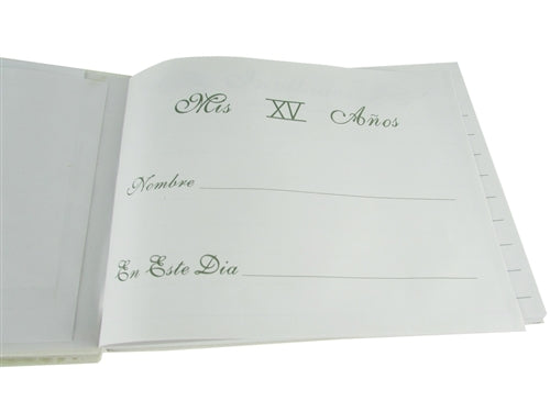Libro de invitados Premium Quinceanera Princess FRAME (español) (1)