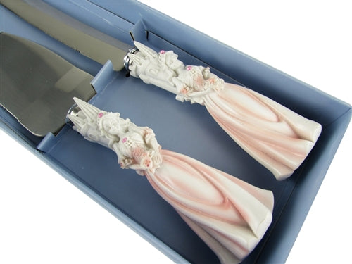 Premium Princess Design Cake Knife Set - Stainless Steel (1 Set)