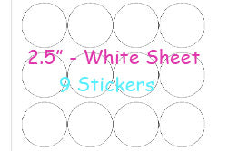 Custom Wedding Stickers - Round (1 Sheet)