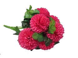 22" Satin Mum Bush - 7 Heads (1 Pc)