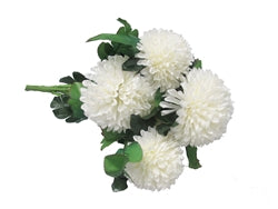 22" Satin Mum Bush - 7 Heads (1 Pc)