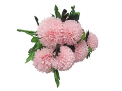 22" Satin Mum Bush - 7 Heads (1 Pc)