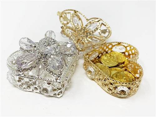 Load image into Gallery viewer, Arras Set - For Weddings - #12 - Heart w/ Crystals (1 Set)
