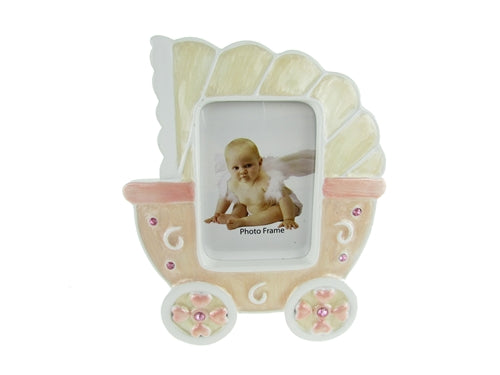CLEARANCE - 5" Baby Carriage Picture Frame Favor (12 Pcs)