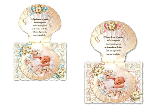 Baptism Invitation #4 (Italian Made) (10 Pcs)