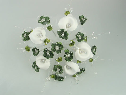 Round Artificial Floral Bouquet