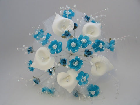 Round Artificial Floral Bouquet #1 (Small Size) (1 Pc)
