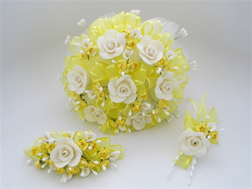 Load image into Gallery viewer, Round Artificial Bouquet #3 - Three Piece Set (Large Size) (1 Set)
