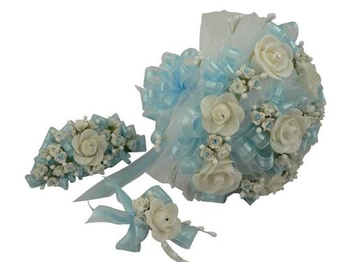 Load image into Gallery viewer, Round Artificial Bouquet #3 - Three Piece Set (Large Size) (1 Set)
