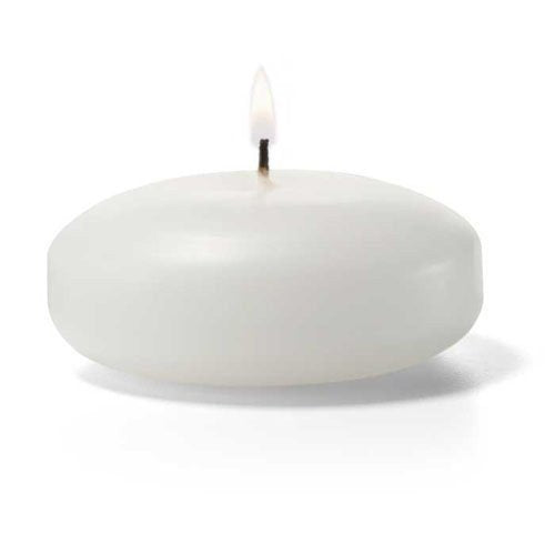 Load image into Gallery viewer, 3&quot; White Floating Candles - White (4 Pack)
