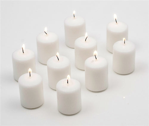 1.75" White Votive Candles (12 Pack)