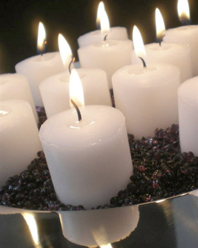 1.75" White Votive Candles (12 Pack)