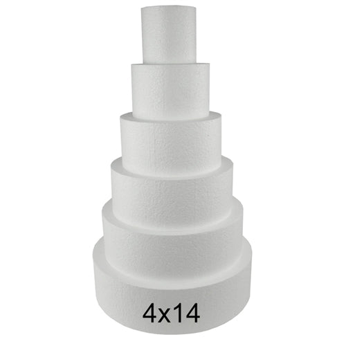 Load image into Gallery viewer, Foam Dummy Cakes - Round - 4&quot;H x 14&quot; (1 Pc)
