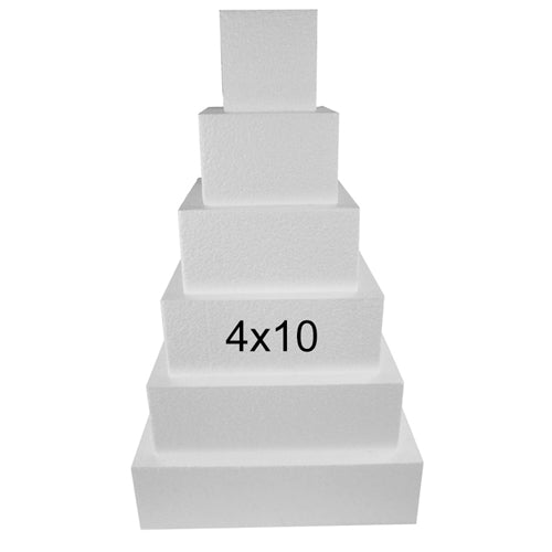 Load image into Gallery viewer, Foam Dummy Cakes - SQUARE - 4H&quot; x 10&quot; (1 Pc)
