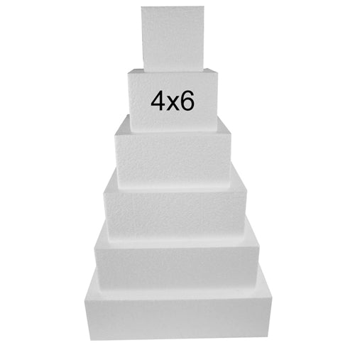 Load image into Gallery viewer, Foam Dummy Cakes - SQUARE- 4H&quot; x 6&quot; (1 Pc)
