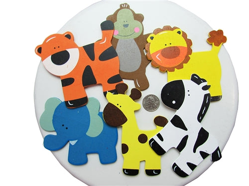 Liquidación -Recortes artesanales de madera de animales (6 o 10 piezas)