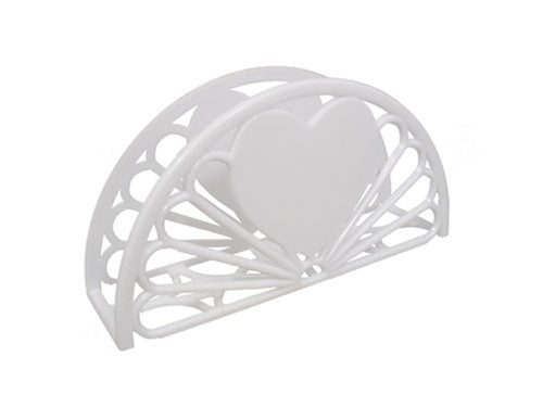 7" Plastic Party Napkin Holders - Fan & Heart Design (12 Pcs)