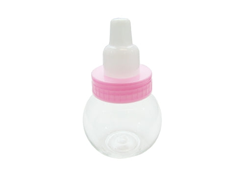 Botellas para baby shower REDONDAS rellenables de 3.25