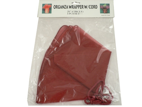 28" Organza Wrapper w/ Cord Tie (12 Pcs)