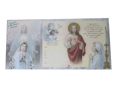 Load image into Gallery viewer, Communion Invitation #3 (Italian Made) (10 Pcs)
