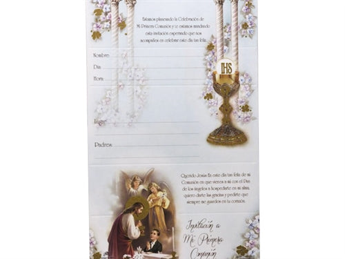Load image into Gallery viewer, Communion Invitation #803 (Italian Made) (10 Pcs)
