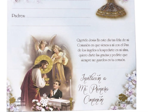 Load image into Gallery viewer, Communion Invitation #803 (Italian Made) (10 Pcs)
