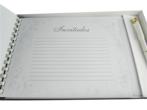 Premium Satin MIS QUINCE ANOS- Guest Book - Stars (1 Pc)