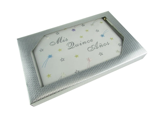 Premium Satin MIS QUINCE ANOS- Guest Book - Stars (1 Pc)