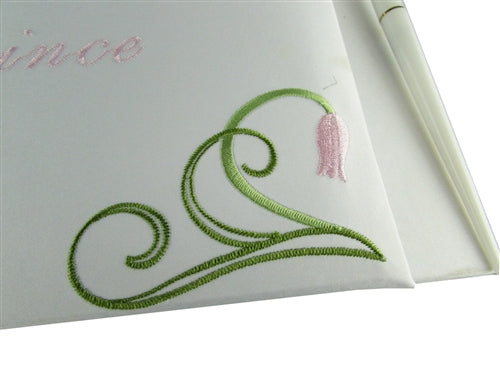 Premium Satin - "MIS QUINCE ANOS" - Guest Book - Tiger Lily (1 Pc)