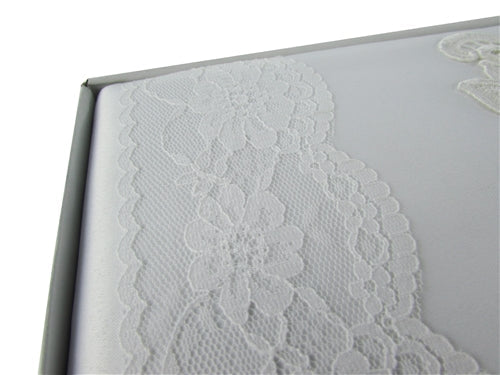 Load image into Gallery viewer, Premium Satin WEDDING Guest Book - Elegant Floral #2 (1 Pc)
