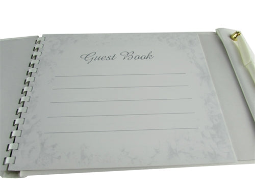 Load image into Gallery viewer, Premium Satin GUEST Book - Elegant Floral (1 Pc)
