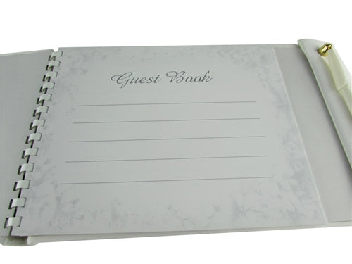 Premium Satin GUEST Book - Elegant Floral (1 Pc)