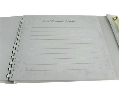 Libro de VISITAS de Satén Premium - Floral Elegante (1)