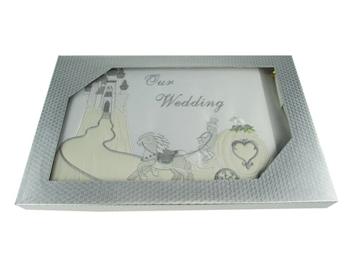 Premium Satin WEDDING Guest Book - Cinderella (1 Pc)