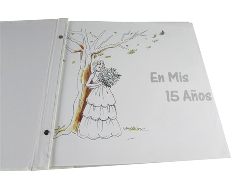 Load image into Gallery viewer, Premium Satin Embroidered Quinceanera Photo Album - Butterfly #1 (1 Pc)
