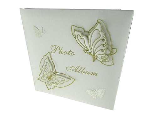 Premium Satin Embroidered - Photo Album - Butterfly Design (1)