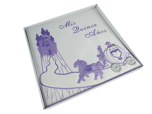 Premium Satin MIS QUINCE ANOS Photo Album - Cinderella (1 Pc)