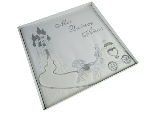 Premium Satin MIS QUINCE ANOS Photo Album - Cinderella (1 Pc)