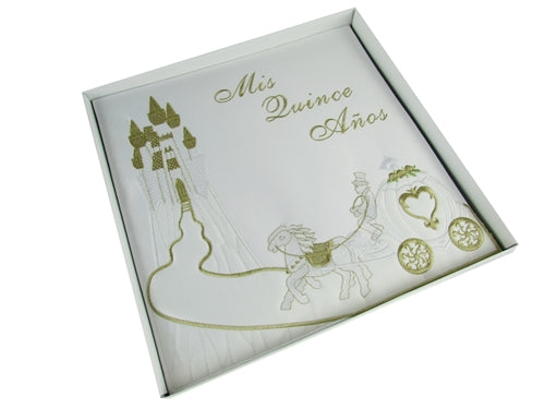 Premium Satin MIS QUINCE ANOS Photo Album - Cinderella (1 Pc)