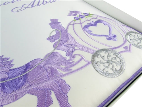 Premium Satin Embroidered -"Photo Album"- Cinderella Design(1)