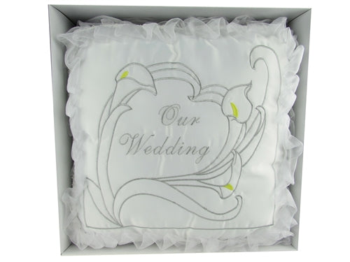 Load image into Gallery viewer, Premium - &quot;WEDDING&quot; - Kneeling Pillow - Calla Lily Design (1 Pc)
