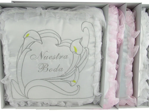 Load image into Gallery viewer, Premium - &quot;WEDDING&quot; - Kneeling Pillow - Calla Lily Design (1 Pc)
