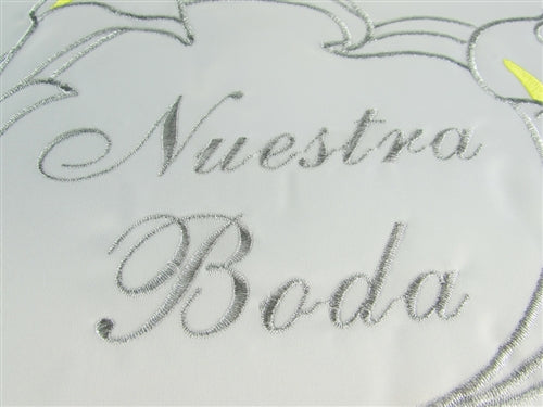 Premium - "WEDDING" - Kneeling Pillow - Calla Lily Design (1 Pc)