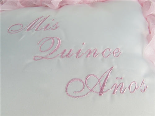 Premium - "MIS QUINCE ANOS" - Kneeling Pillow - Cinderella Design (1 Pc)