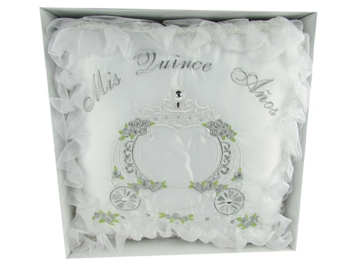 Load image into Gallery viewer, Premium - &quot;MIS QUINCE ANOS&quot; - Kneeling Pillow - Coach Design (1 Pc)
