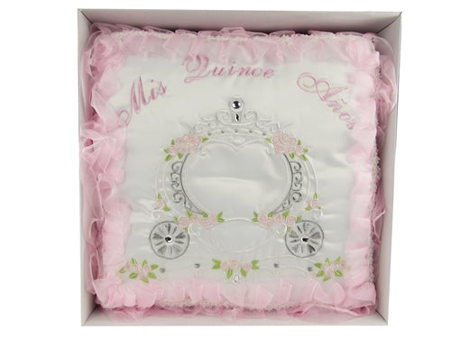 Load image into Gallery viewer, Premium - &quot;MIS QUINCE ANOS&quot; - Kneeling Pillow - Coach Design (1 Pc)
